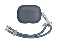 Чехол Uniq Coehl для Apple AirPods Pro 2 синий с шнурком