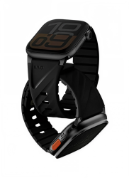 Ремешок Uniq Fluo для Apple Watch 40/41/42/44/45/49 мм черный