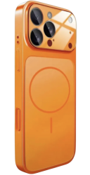 Чехол пластиковый AG Glass с MagSafe для iPhone 17 Pro оранжевый