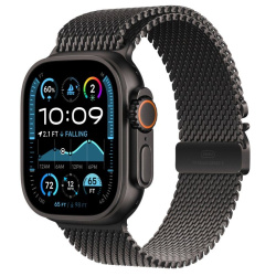 Apple Watch Ultra 2 (2024) GPS + Cellular, 49 мм, корпус из черного титана, ремешок Milanese черного цвета