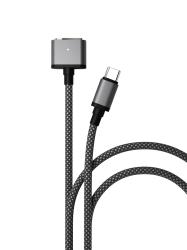 Кабель VLP Nylon Cable Type-C to MagSafe(2м) черный