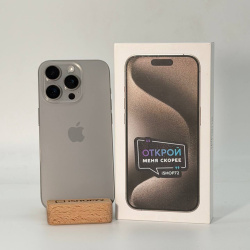 Смартфон Apple iPhone 15 Pro 256Гб "натуральный титан" б/у