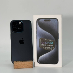 Смартфон Apple iPhone 15 Pro 128Гб "синий титан" б/у