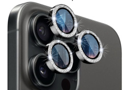 Защитное стекло камеры Uniq Optix Aluguard для iPhone 16 Pro/16 Pro Max блестящее