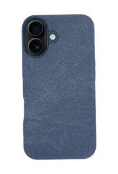 Чехол тканевый с MagSafe для iPhone 17 голубой