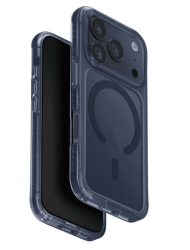 Чехол силиконовый Uniq Combat MagSafe для iPhone 17 Pro Max синий