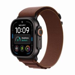 Apple Watch Ultra 4 GPS + Cellular, 49 мм, корпус из черного титана, ремешок Alpine бордового цвета