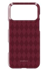 Чехол пластиковый Kkspace для iPhone 17 Pro Max ice cubes бордовый