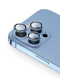 Защитное стекло камеры Uniq Optix для iPhone 13 Pro/13 Pro Max голубое