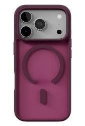 Чехол силиконовый VLP Bloom c MagSafe для iPhone 17 Pro/18 Pro матовый бордовый