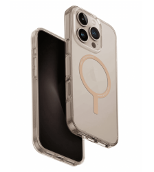 Чехол Uniq Clario MagSafe для iPhone 16 Pro Max песчаный титан