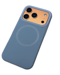 Чехол силиконовый Case с MagSafe для iPhone 17 Pro серый