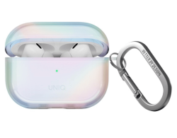 Чехол Uniq Iridescia для Apple AirPods Pro 2 прозрачный переливающийся