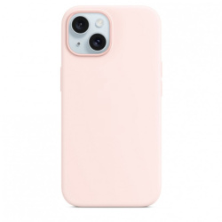 Чехол силиконовый Silicone Case 360 для iPhone 15 розовый песок