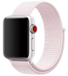 Ремешок для Apple Watch 42/44/45/49 мм спортивный липучка розовый
