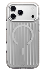 Чехол силиконовый VLP Pulse c MagSafe для iPhone 18 Pro Max серебристый
