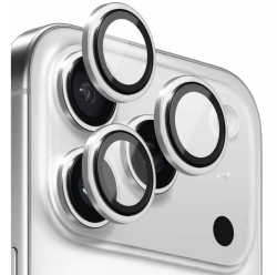 Защитное стекло камеры Keephone Sapphire PVD для iPhone 17 Pro/17 Pro Max серебристое