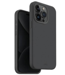 Чехол Uniq Lino Hue для iPhone 15 Pro серый