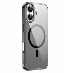 Чехол силиконовый Wiwu iShield Pro для iPhone 17 прозрачный с черным