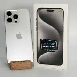Смартфон Apple iPhone 15 Pro Max 512Гб "белый титан" б/у