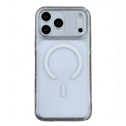 Чехол силиконовый Uniq LifePro Xtreme MagSafe для iPhone 18 Pro прозрачный с блестками