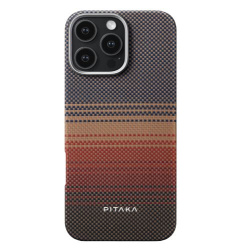 Чехол Pitaka MagEZ Tactile Woven для iPhone 16 Pro принт закат
