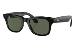 Умные очки Ray-Ban Wayfarer Shiny Black Green