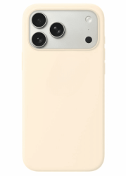 Чехол силиконовый Silicone Case MagSafe для iPhone 17 Pro Max молочный