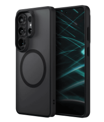 Чехол силиконовый Uniq Veren MagSafe для Samsung Galaxy S26 Ultra матовый черный