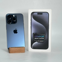 Смартфон Apple iPhone 15 Pro 256Гб &quot;синий титан&quot; б/у