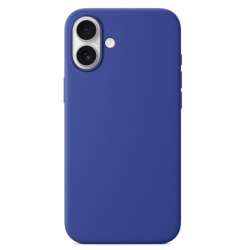 Чехол силиконовый Silicone Case 360 для iPhone 16 синий