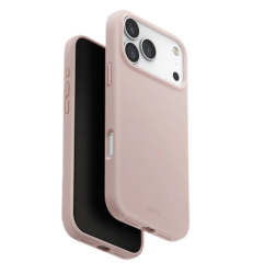 Чехол силиконовый Uniq Lino MagSafe для iPhone 17 Pro розовый