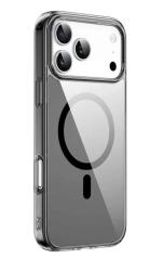 Чехол силиконовый Wiwu iShield Pro для iPhone 17 Pro прозрачный с черным