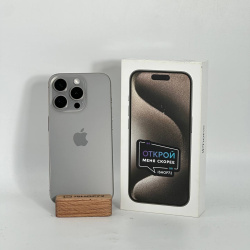 Смартфон Apple iPhone 15 Pro 256Гб "натуральный титан" б/у
