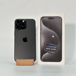 Смартфон Apple iPhone 15 Pro Max 1Тб "черный титан" б/у