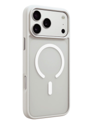 Чехол пластиковый Глазурь Сатин c MagSafe для iPhone 17 Pro матовый белый