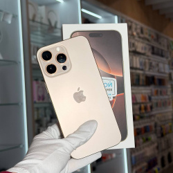 Смартфон Apple IPhone 16 Pro Max 256Гб "песчаный титан" б/у