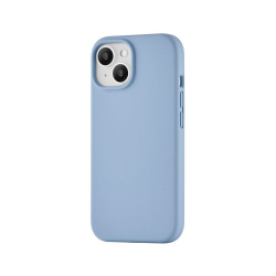 Чехол силиконовый Silicone Case 360 для iPhone 15 голубой