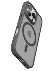 Чехол силиконовый Onzo c MagSafe для iPhone 16 Pro Max матовый темно-серый