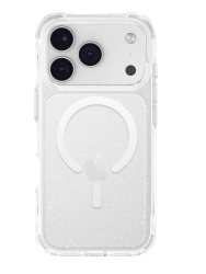 Чехол силиконовый Uniq LifePro Xtreme MagSafe для iPhone 17 Pro Max прозрачный с блестками