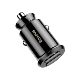 АЗУ Baseus Grain Car Charger 2USB 3.1A черное