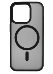 Чехол силиконовый Onzo c MagSafe для iPhone 16 Pro матовый черный