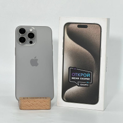 Смартфон Apple iPhone 15 Pro Max 512Гб &laquo;натуральный титан&raquo; б/у