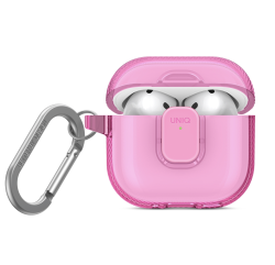 Чехол Uniq Glase Pro для Apple AirPods 4 розовый