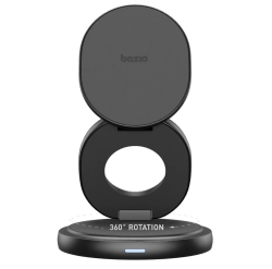 Док-станция Bazic Gyro Qi2.2 25W 3 в 1 черная