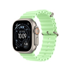 Apple Watch Ultra 3 GPS + Cellular, 49 мм, корпус из натур. титана, ремешок Ocean зеленого цвета