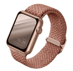 Ремешок Uniq Aspen для Apple Watch 38/40/41/42 мм плетеный розовый
