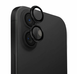 Защитное стекло камеры Глазурь для iPhone 16/16 Plus 3D черное