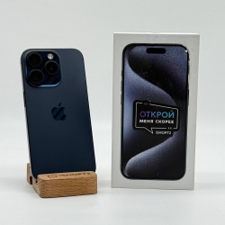 Смартфон Apple iPhone 15 Pro 128Гб "синий титан" б/у