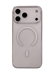 Чехол Cabbeen с MagSafe для iPhone 17 Pro прозрачный с блестками